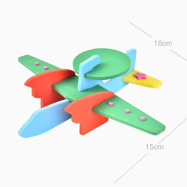 3D stereo manual DIY assembly model of EVA aircraft 3D Puzzle Toy