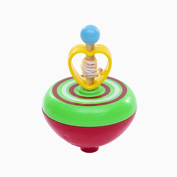 Seven color light-emitting gyroscope children's educational toys new cable rotating gyroscope children's kindergarten small gift wholesale